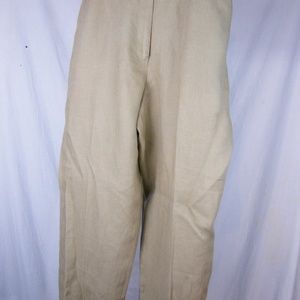 Talbots Irish Linen Pants Capris Womens Size 16